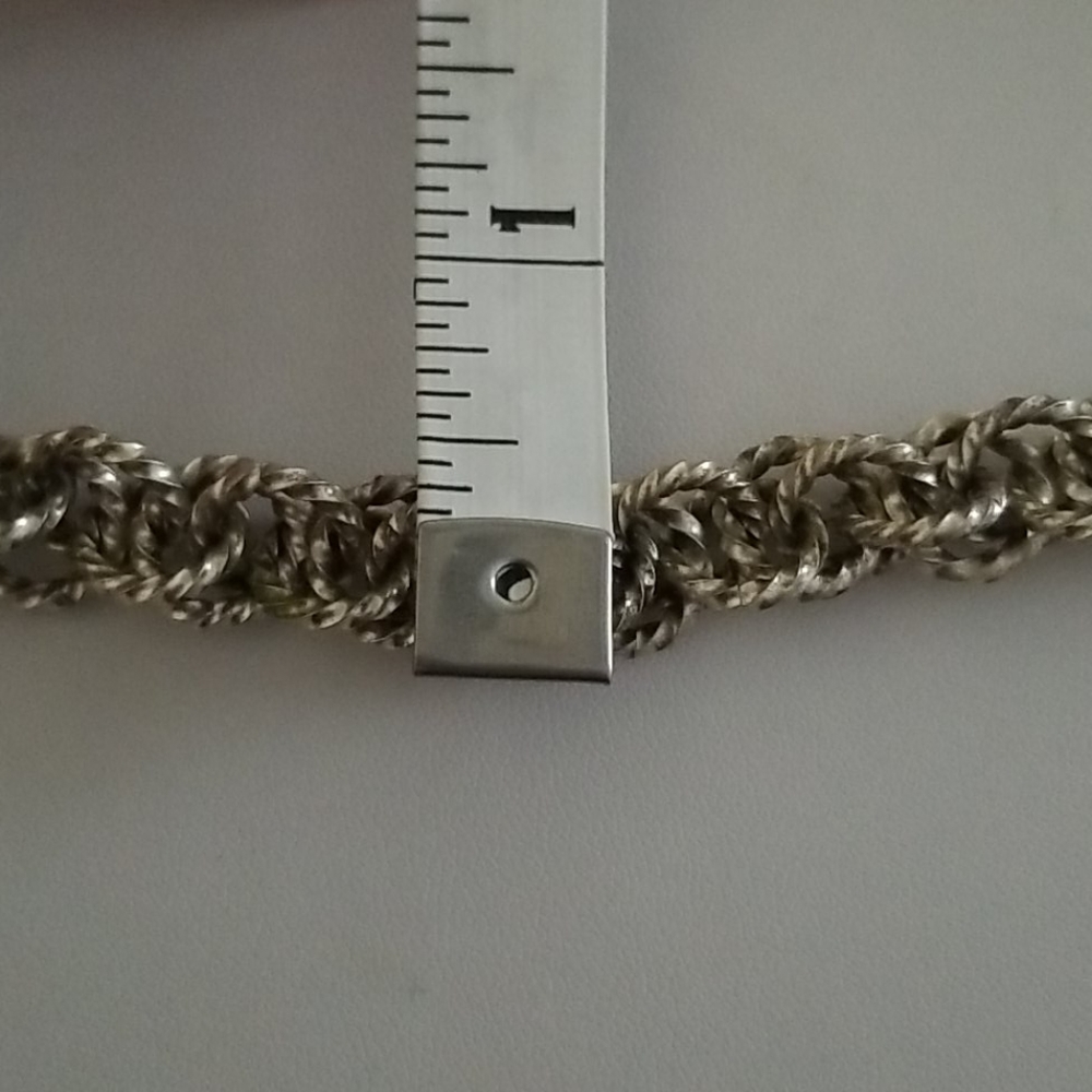 Silvertone Chain MailBracelet - Picture 4 of 4